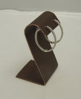 Diamond Hoop Earrings